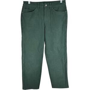 Lululemon ABC Crop Pant Relaxed Utilitech Rainforest Green Men's Sz 31 x 27 EUC